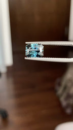 2.16ct teal sapphire recut