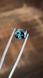 2.16ct teal sapphire recut