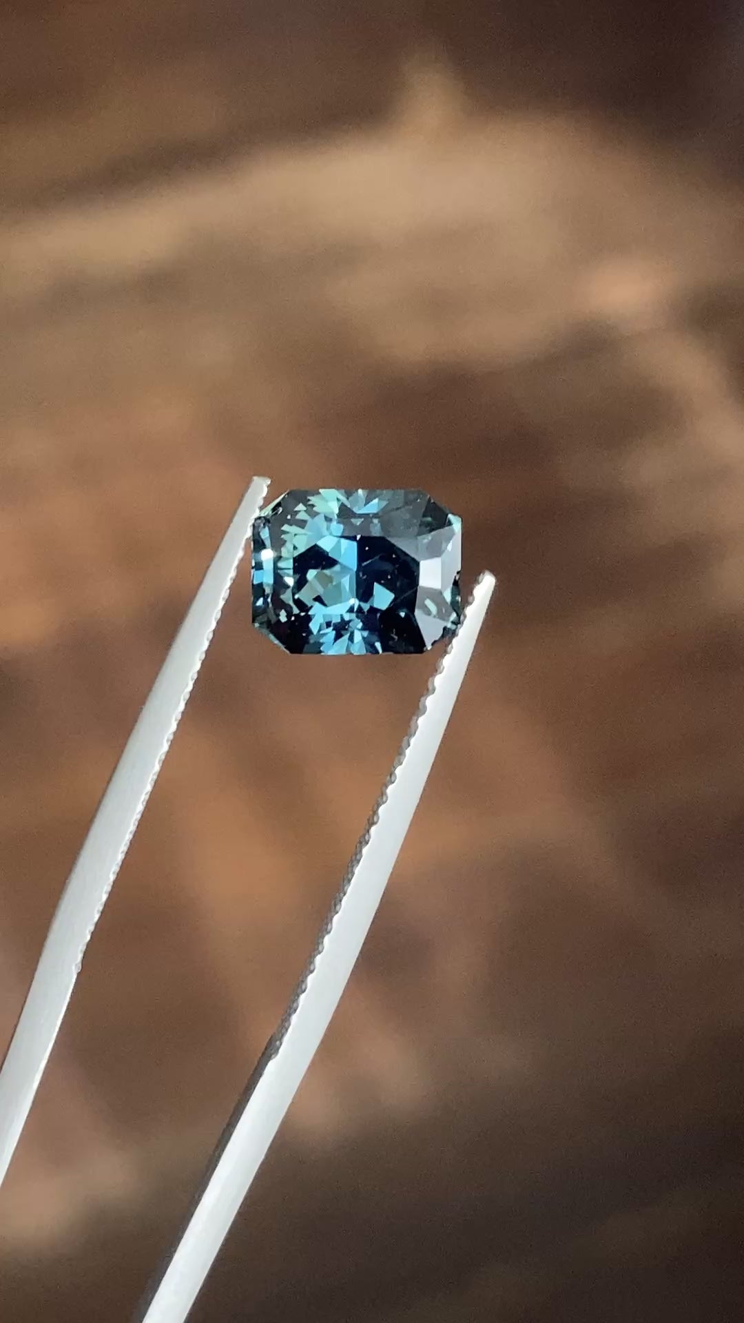 2.16ct teal sapphire recut